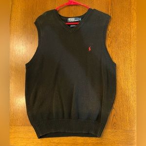 Polo by Ralph Lauren sweater vest.  Men’s medium.  Black